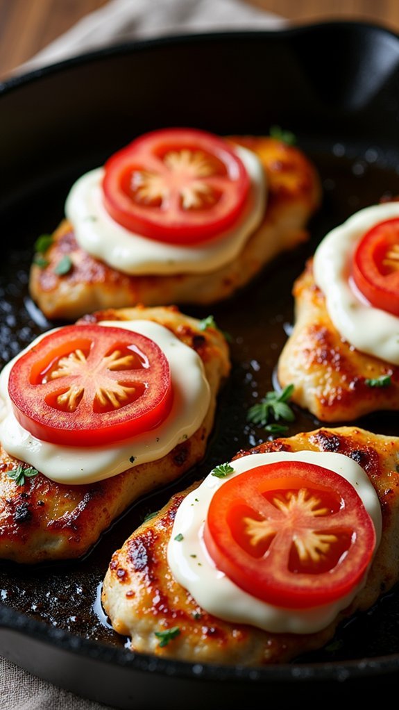 add cheese and tomatoes