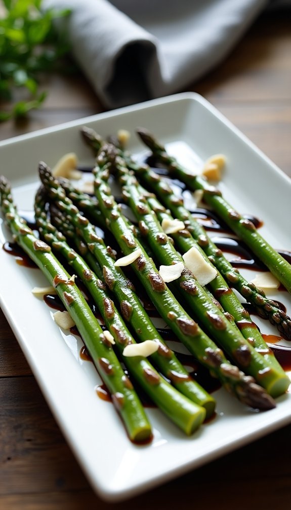 asparagus with balsamic glaze