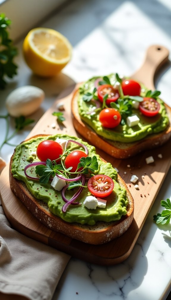 avocado spread on toast