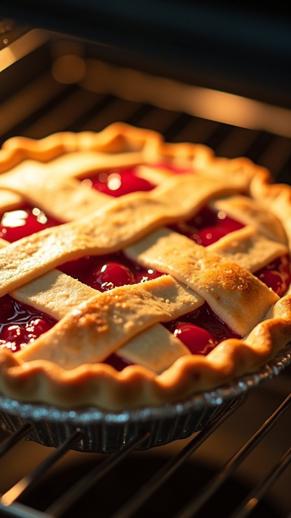Cherry Rhubarb Pie