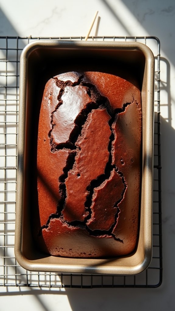 bake cake until finished