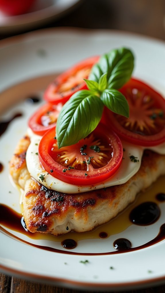 balsamic chicken with caprese