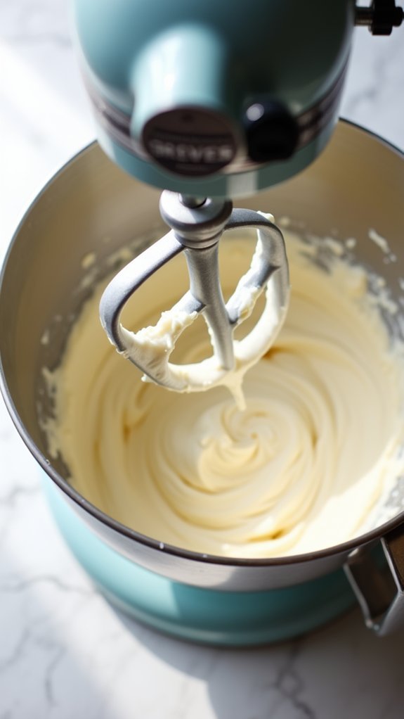 blend cream cheese smoothly