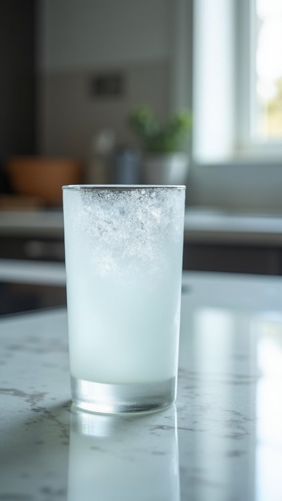 chill glasses before mixing