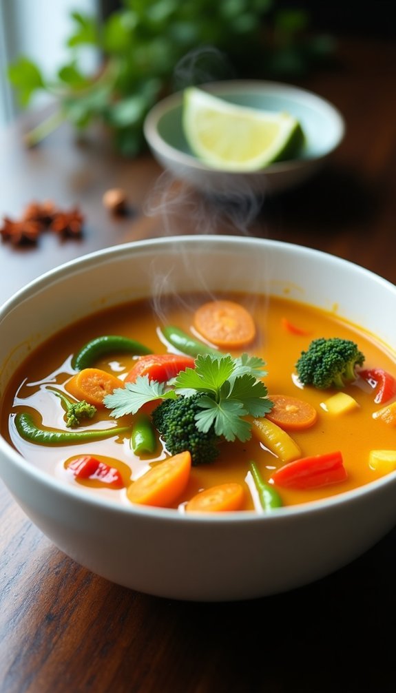 coconut curry vegetable soup