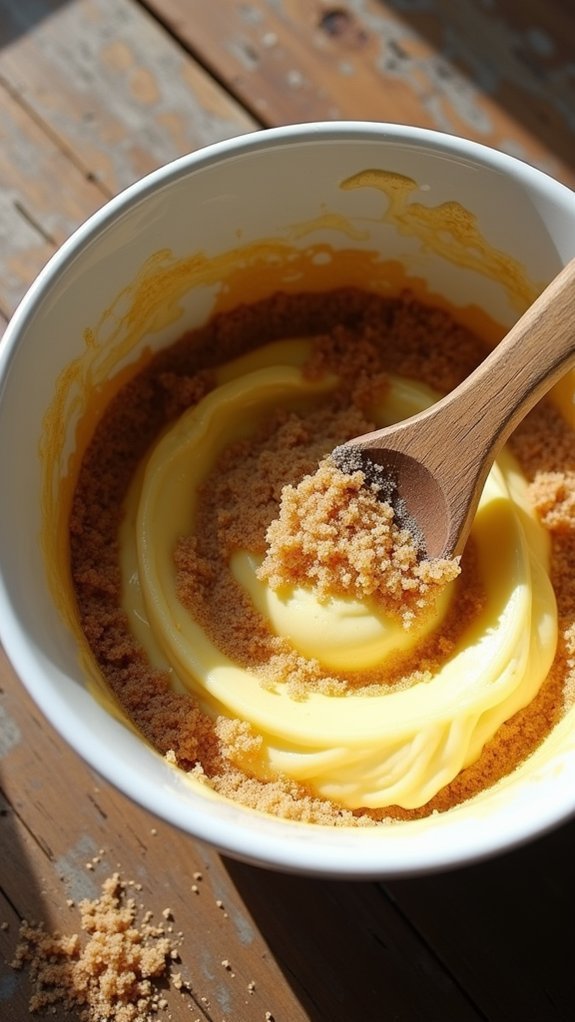 combine butter and sugar