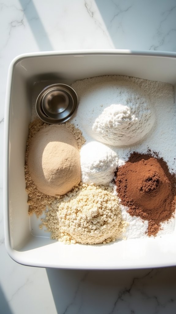 combine dry ingredients together