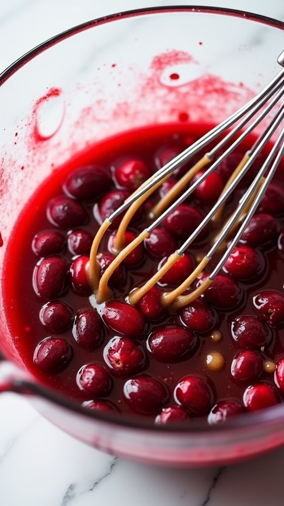 combine glaze ingredients together