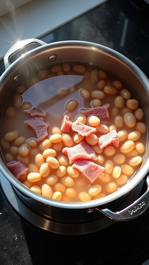 combine ingredients in pot