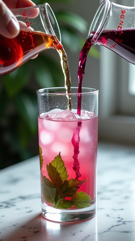 combine liquid ingredients thoroughly