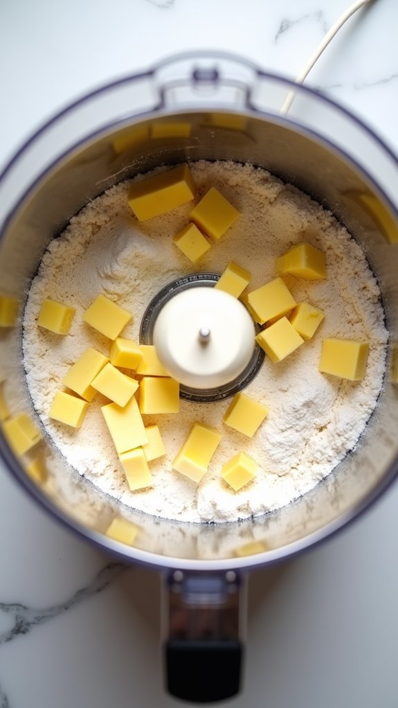 combine pastry ingredients thoroughly