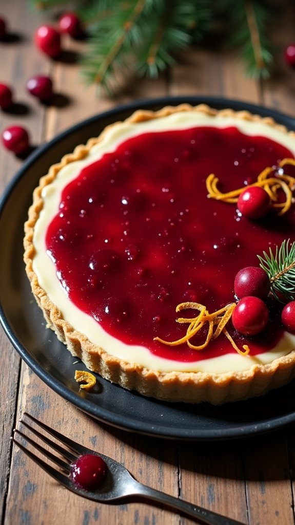 cranberry white chocolate dessert