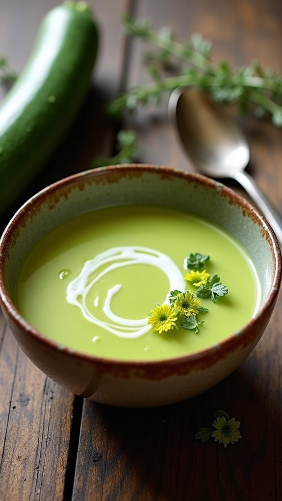 creamy zucchini vegetable soup