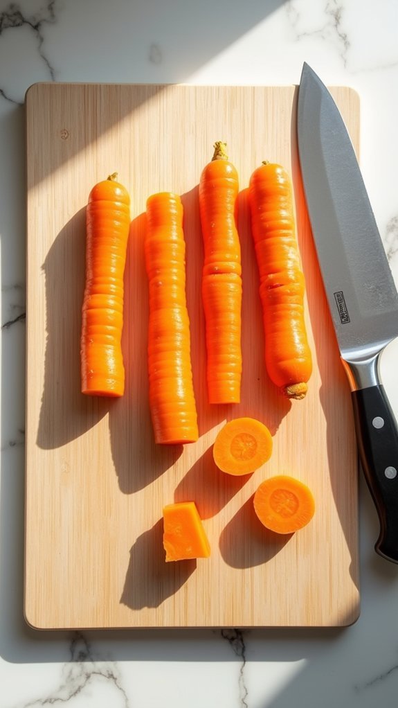 cut ingredients into small pieces