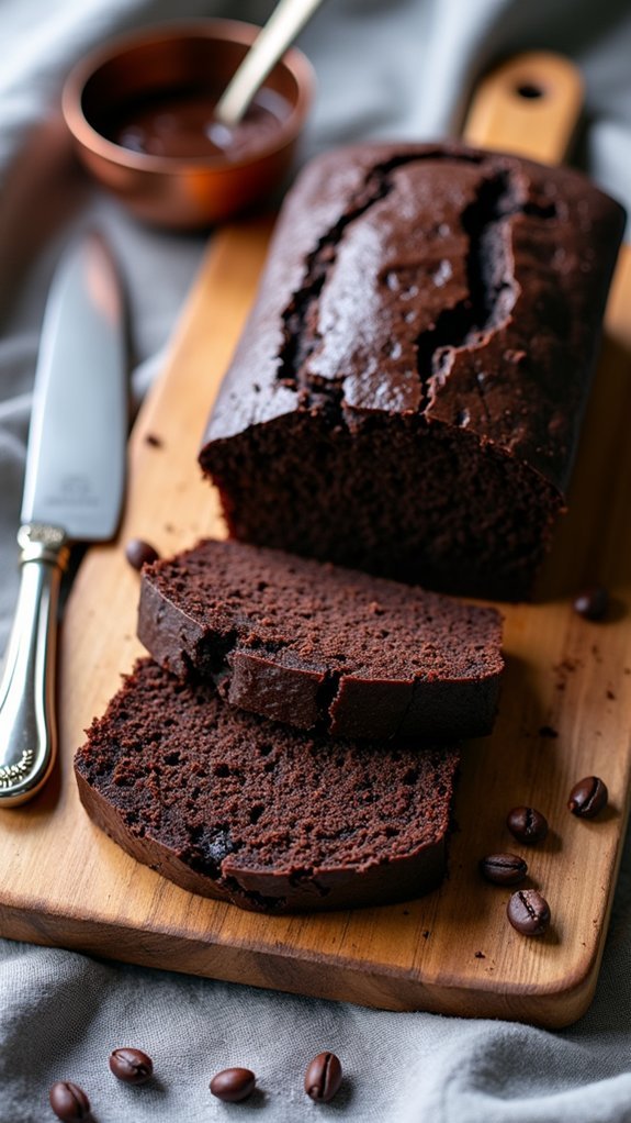 decadent chocolate dessert loaf
