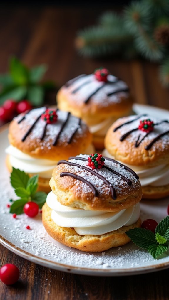 festive filled pastry treats