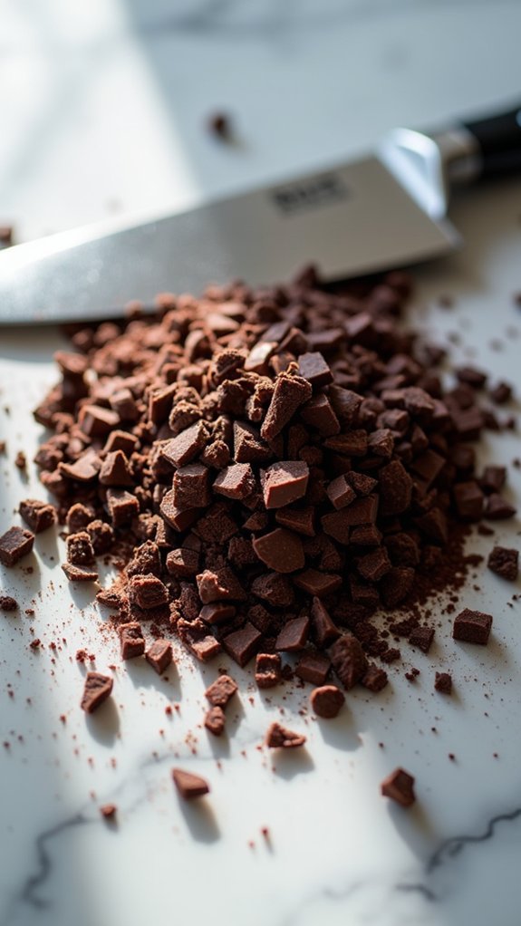 finely chop the chocolate