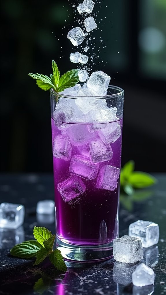 generously add crushed ice