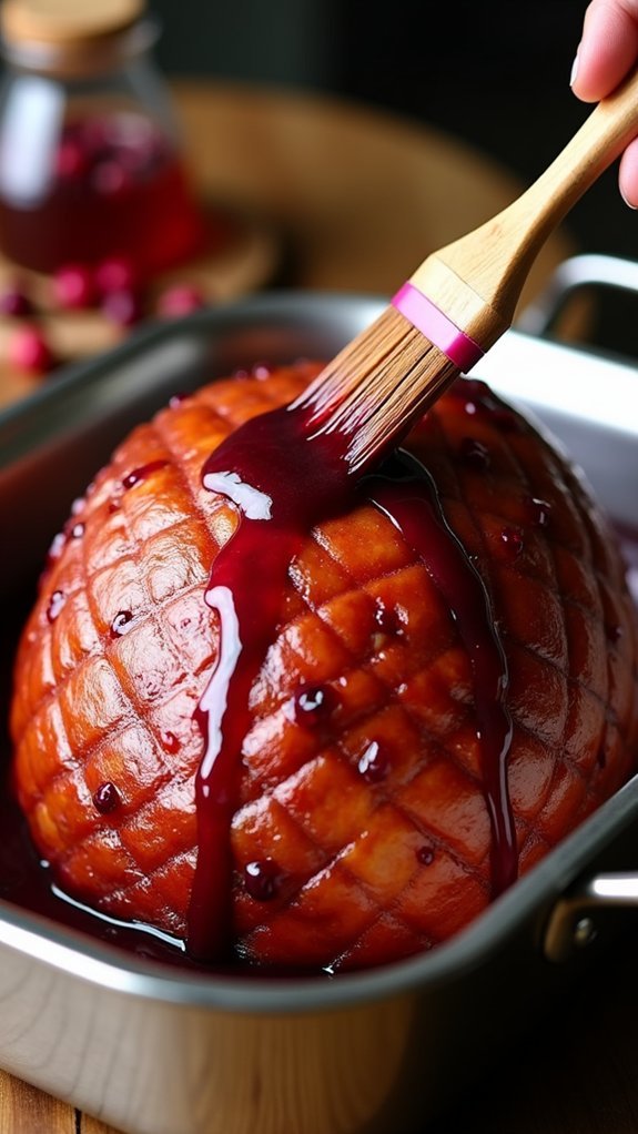 glaze application for ham