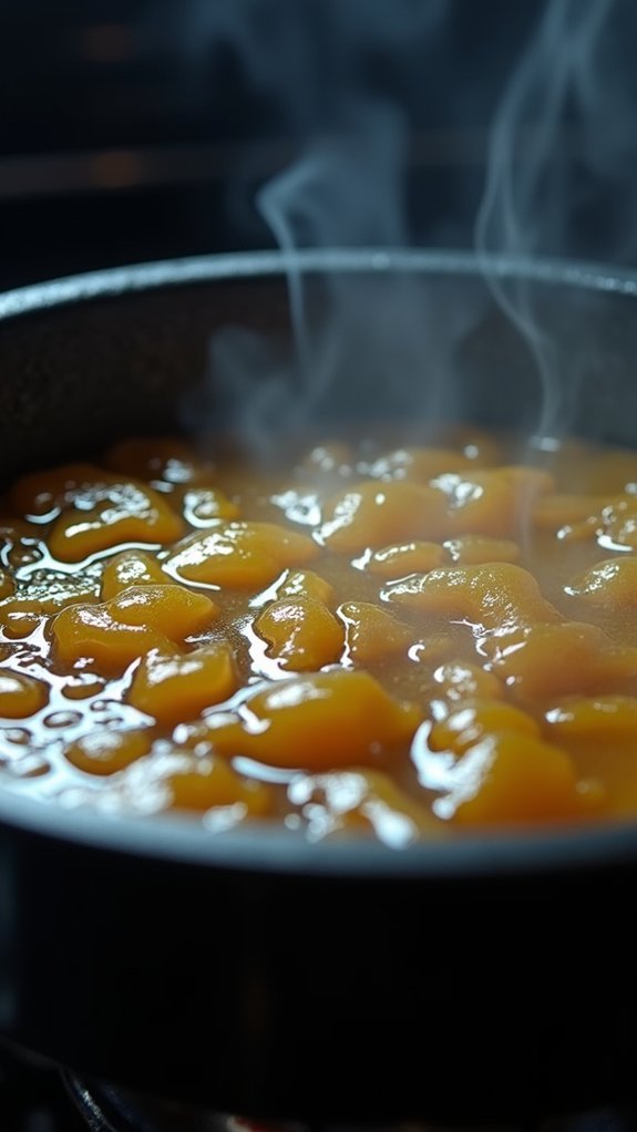 heat oil until smoking