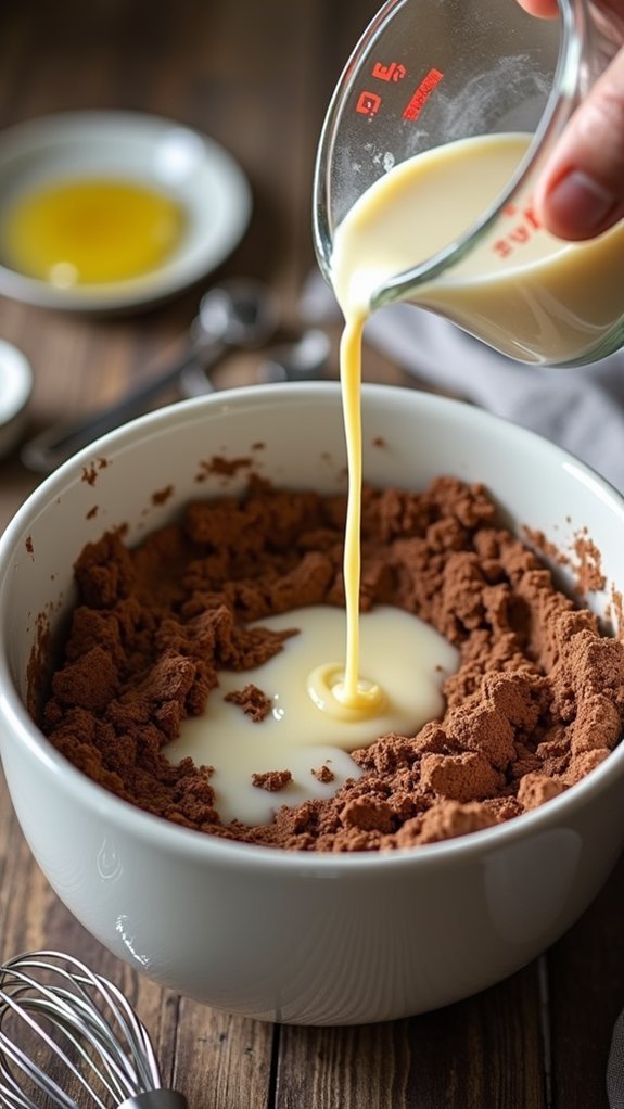 incorporate milk and butter