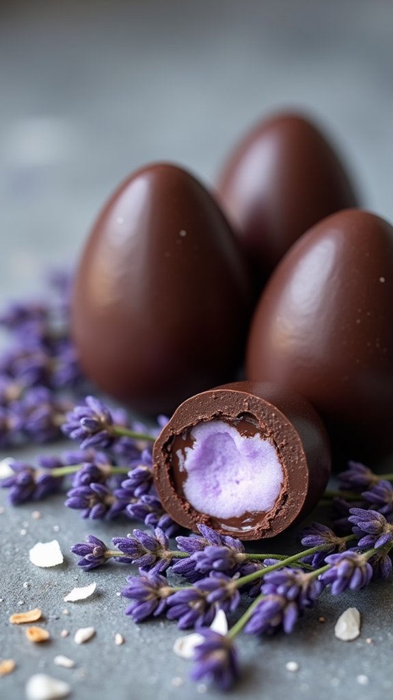 indulgent chocolate coconut eggs