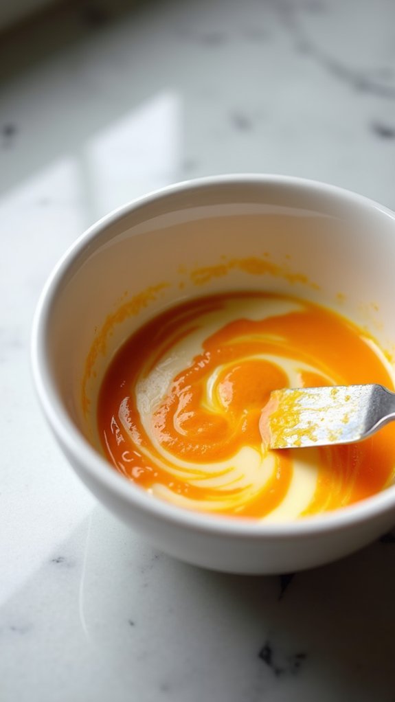 mix butter with curry