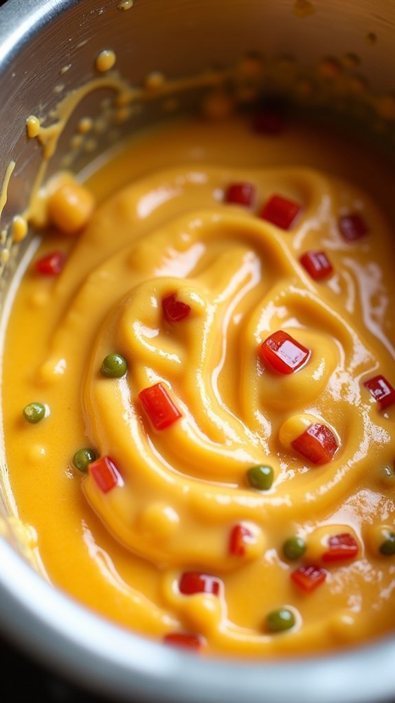 mix cheeses with rotel