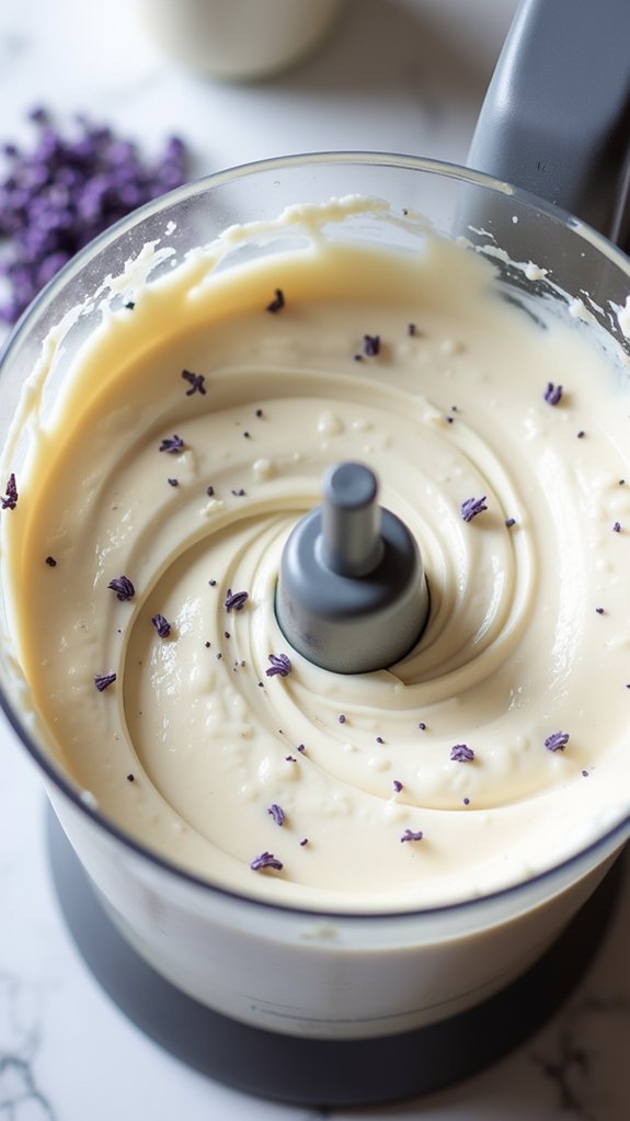 mix lavender cream filling