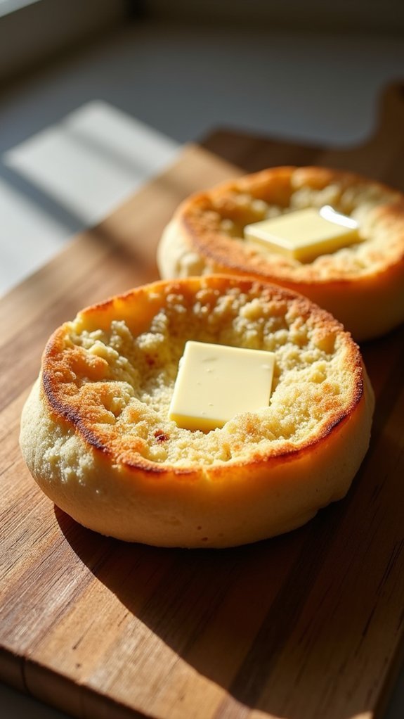 prepare english muffins first