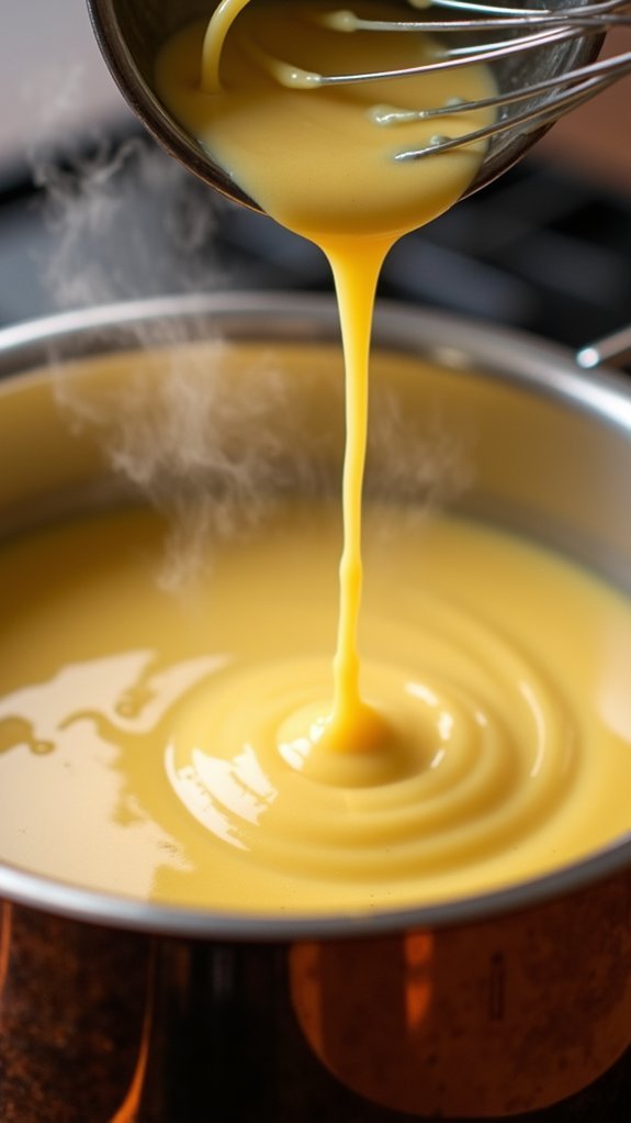 prepare hollandaise sauce