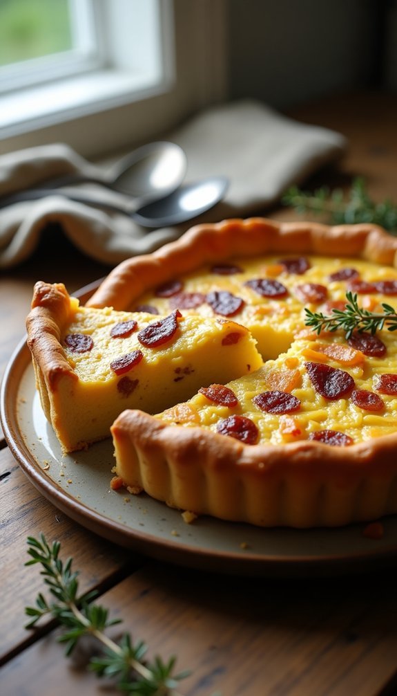 rich and savory quiche
