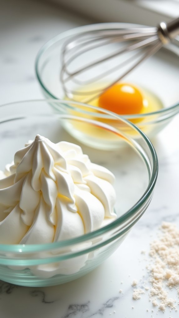 separate and beat eggs