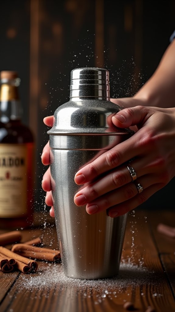 shake mixture for fifteen seconds