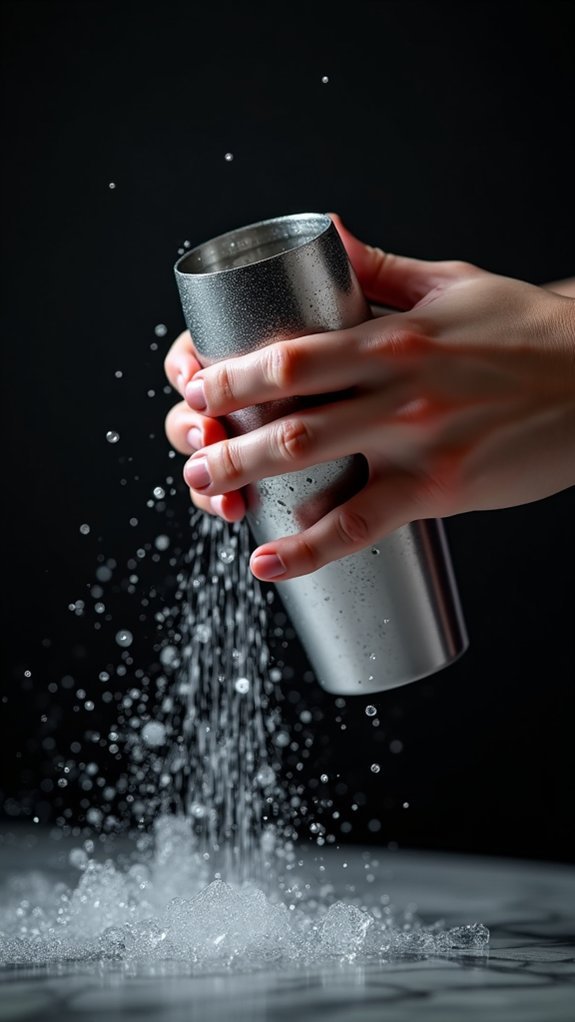 shake mixture until chilled