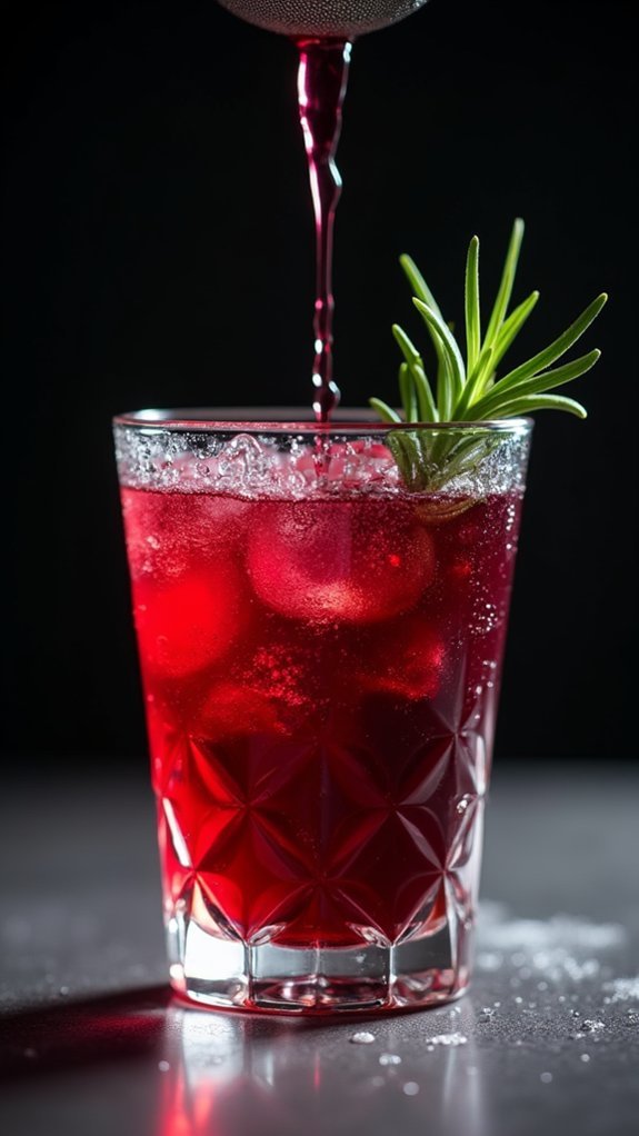 Pomegranate Rosemary Cocktail