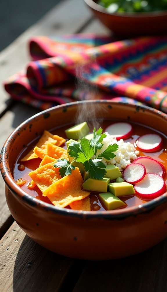 garnish and present dish