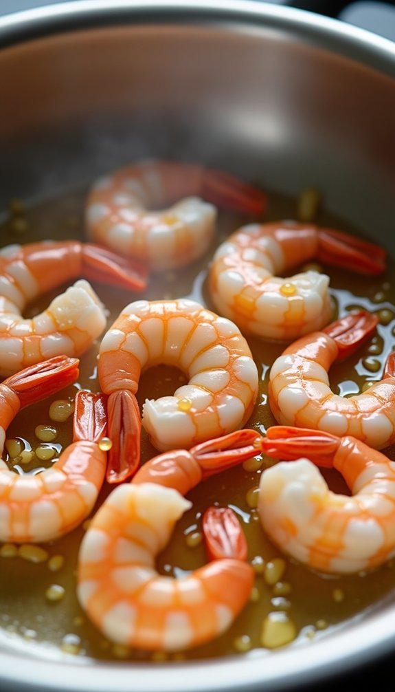 saut garlic until fragrant