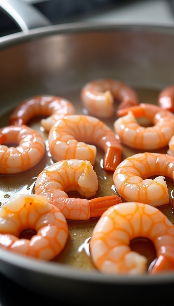 sear shrimp until pink